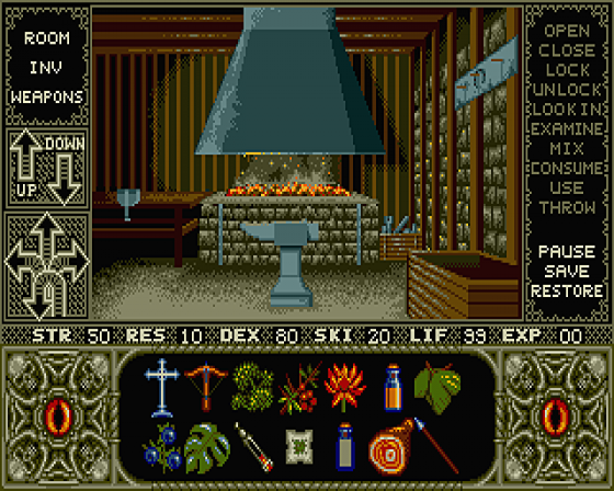 Elvira: Mistress of the Dark [Rolling demo] Screenshot 15 (Atari ST)