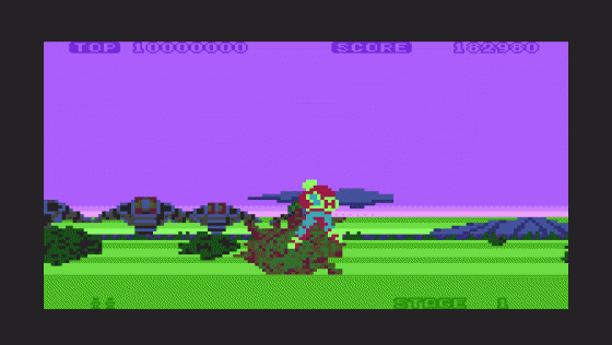 Space Harrier Screenshot 7 (Atari XE/XL)