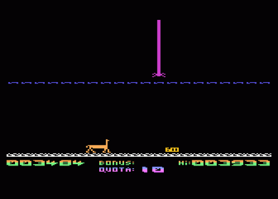 Metagalactic Llamas: Battle At The Edge Of Time Screenshot 5 (Atari 800XL/130XE/65XE/XE Console)