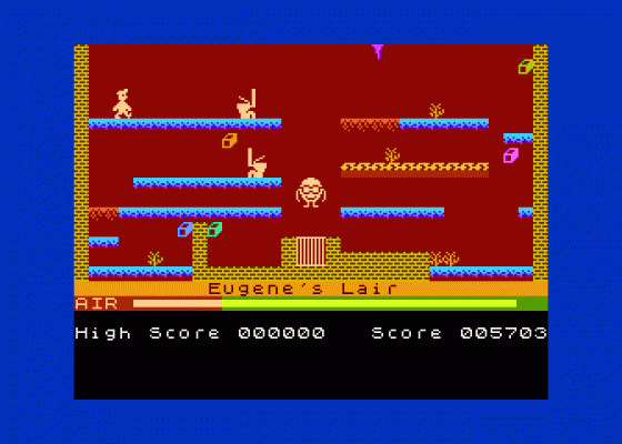 Manic Miner Screenshot 5 (Atari 800XL/130XE)