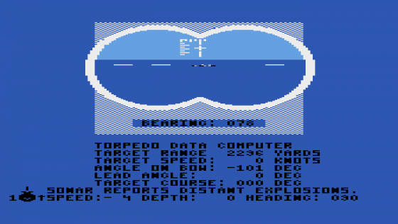 Silent Service Screenshot 10 (Atari XE/XL)
