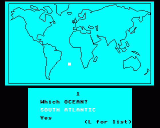 World Geography Screenshot 8 (BBC Model B)