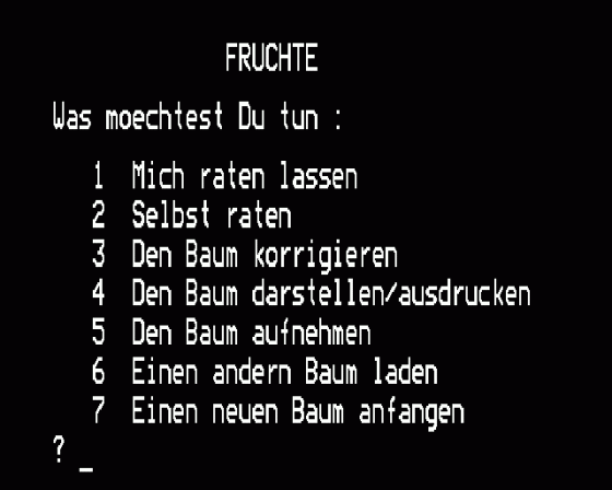 Baum Der Weisheit Screenshot 7 (BBC Model B)