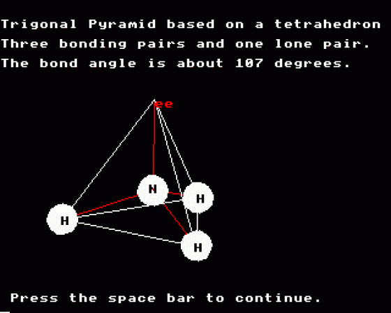 Chemical Structures Screenshot 8 (BBC Model B)