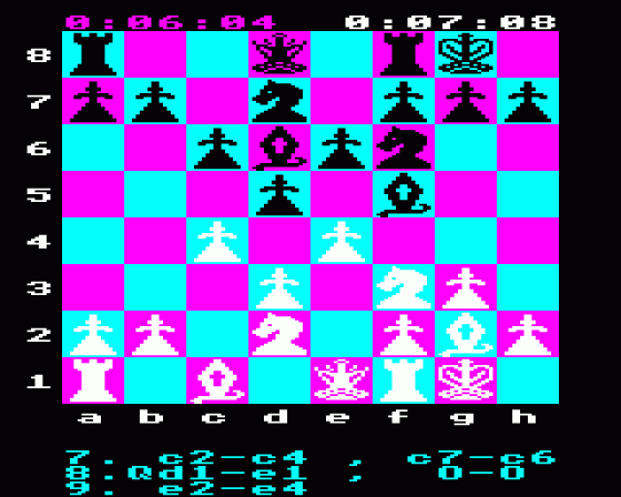 Chess Screenshot 6 (BBC Model B)