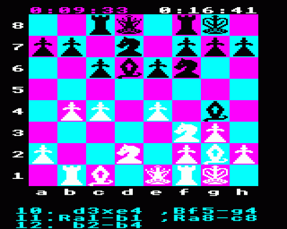 Chess Screenshot 8 (BBC Model B)