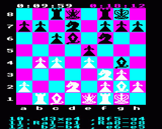 Chess Screenshot 9 (BBC Model B)