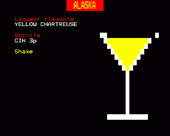 The Complete Cocktail Maker Screenshot 8 (BBC Model B)