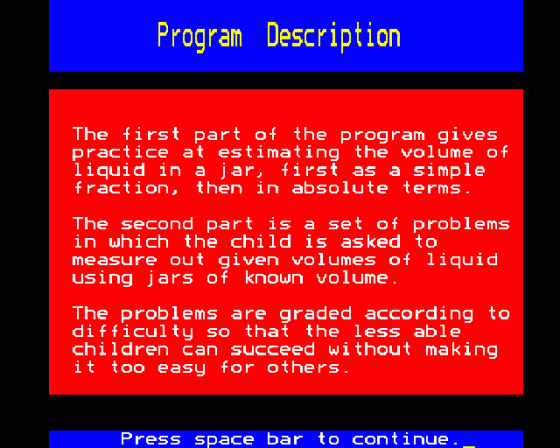 Jars Screenshot 6 (BBC Model B)