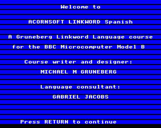 Linkword Spanish