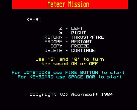 Meteor Mission