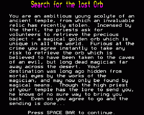 Search For The Lost Orb