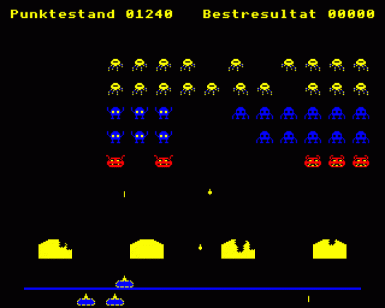 Super Invaders Screenshot 5 (BBC Model B)