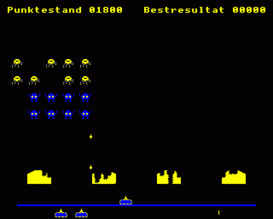 Super Invaders Screenshot 6 (BBC Model B)