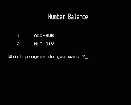 Number Balance