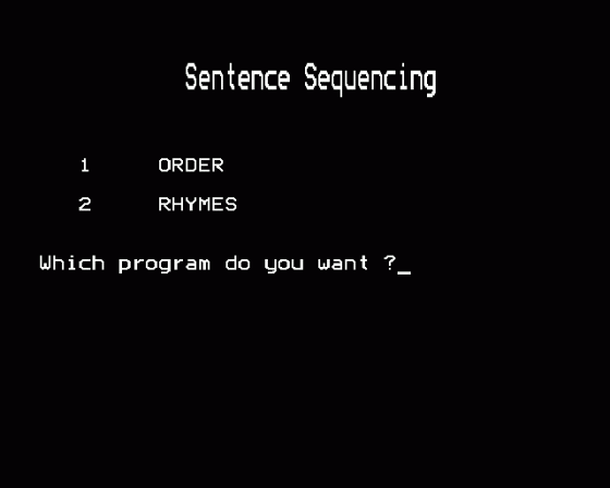 Sentence Sequencing