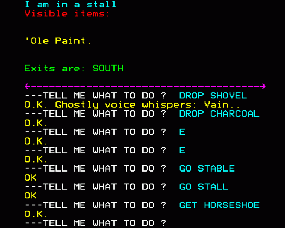 Ghost Town Screenshot 7 (BBC Model B)