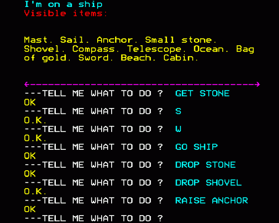Golden Voyage Screenshot 8 (BBC Model B)