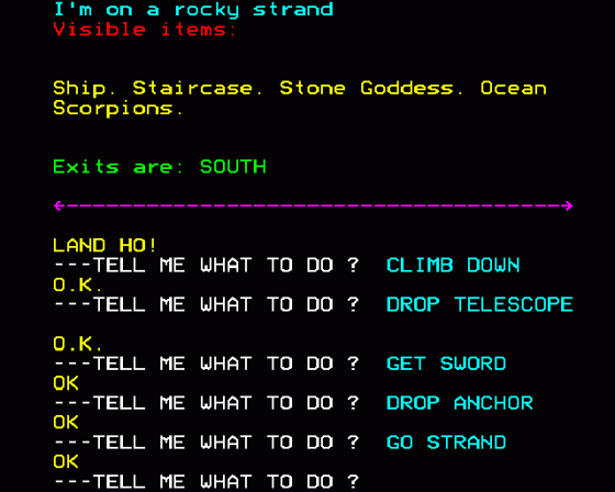 Golden Voyage Screenshot 9 (BBC Model B)
