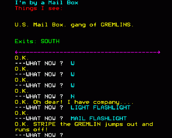 Gremlins: The Adventure Screenshot 12 (BBC Model B)