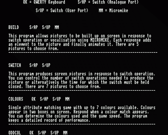 Single Input Programs Screenshot 10 (BBC B/B+/Master 128)