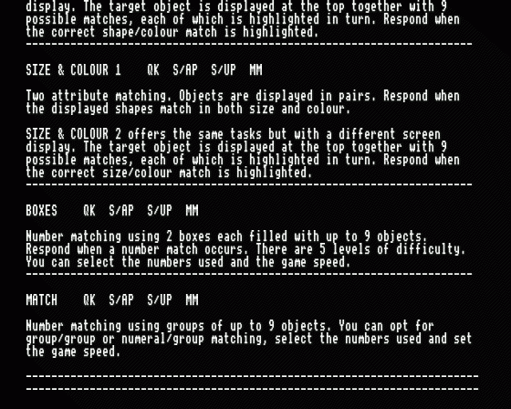 Single Input Programs Screenshot 13 (BBC B/B+/Master 128)