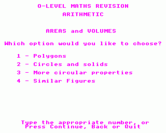 Maths 'O' Level Revision Part 1