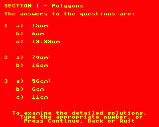 Maths 'O' Level Revision Part 1 Screenshot 9 (BBC Model B)