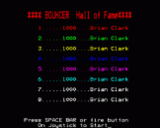 Bouncer Screenshot 5 (BBC Model B)