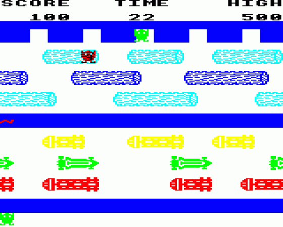 Frogger Screenshot 7 (BBC Model B)