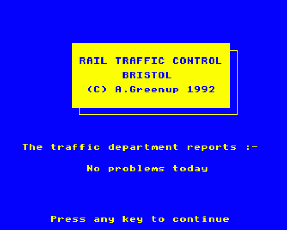 R.T.C. Bristol Screenshot