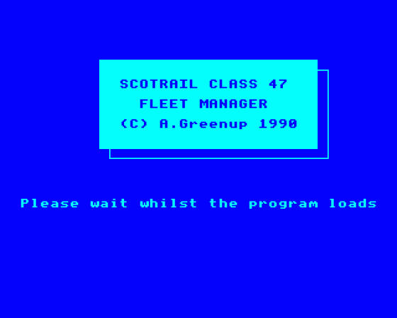 ScotRail Class 47 (Fleet) Manager Screenshot