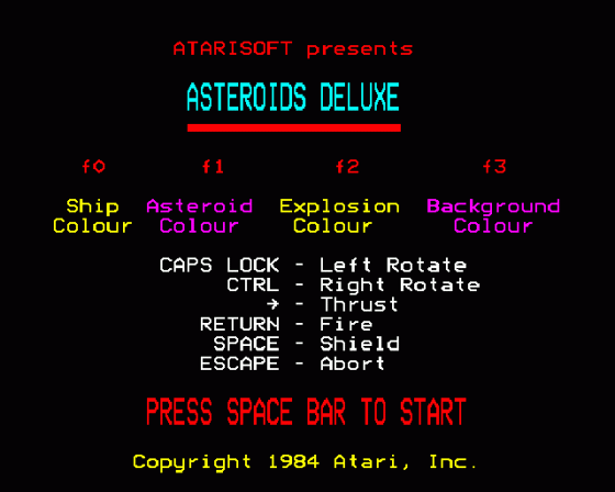 Asteroids Deluxe