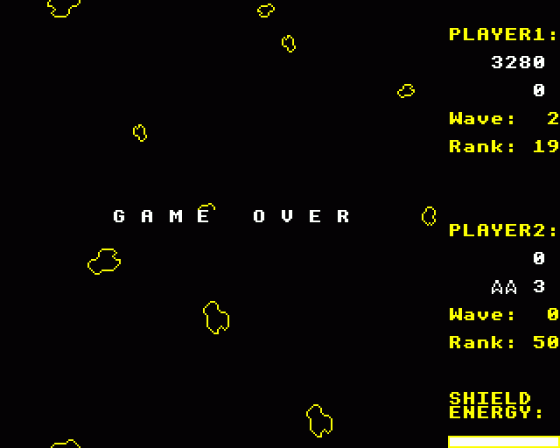 Asteroids Deluxe Screenshot 5 (BBC B/B+/Master 128)