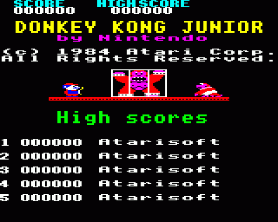 Donkey Kong Junior Screenshot 10 (BBC Model B)