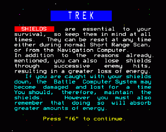 Trek Screenshot 16 (BBC Model B)