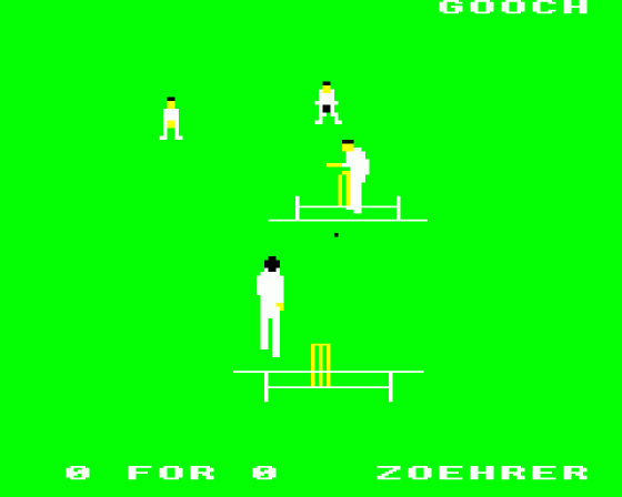 Graham Gooch's Test Cricket Screenshot 5 (BBC Model B)