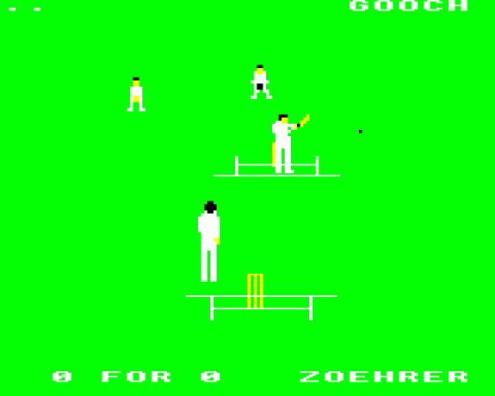 Graham Gooch's Test Cricket Screenshot 6 (BBC Model B)