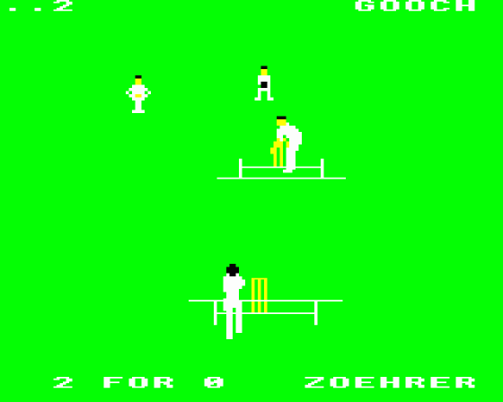 Graham Gooch's Test Cricket Screenshot 11 (BBC Model B)