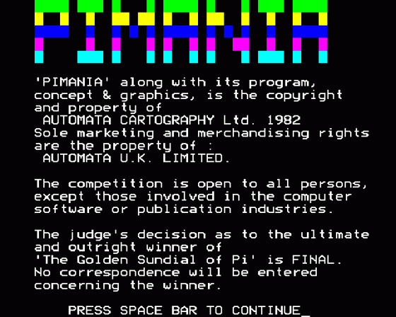 Pimania Screenshot 10 (BBC Model B)