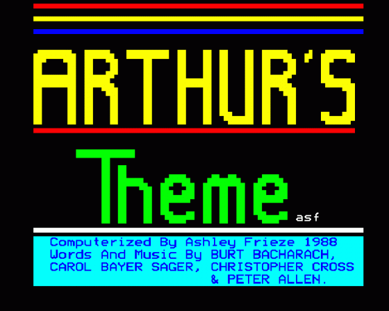 Arthur's Theme Screenshot