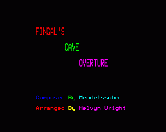 Fingal's Cave Overture