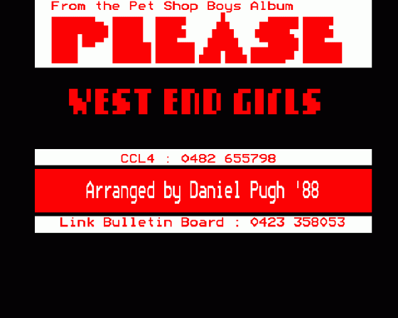 West End Girls