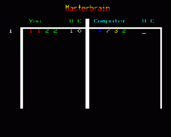 Masterbrain Screenshot