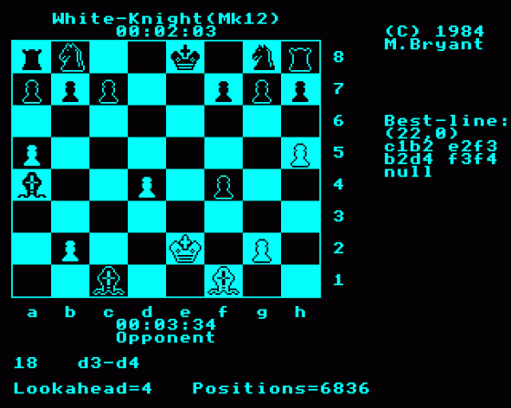 White Knight Mk 12 Screenshot 9 (BBC Model B)