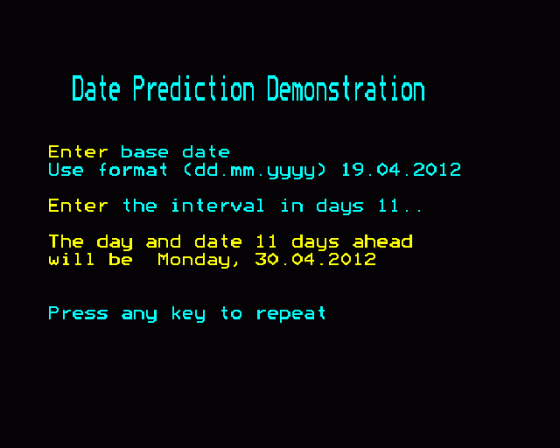 Pin-pointing A Date