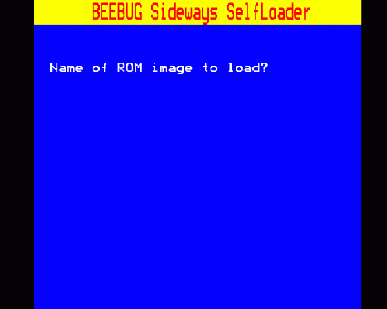 Sideways ROM Image Auto Loader