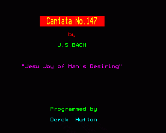 Bach's Cantata No. 147