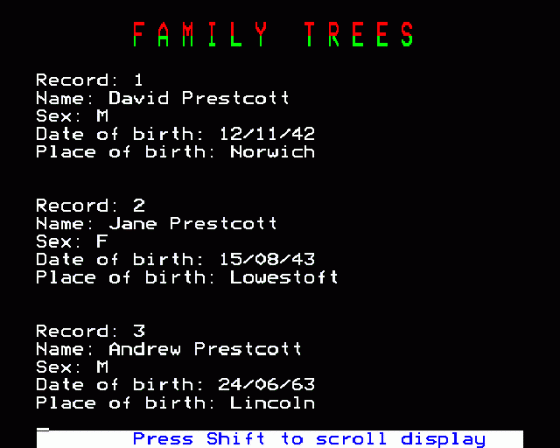 Beebug Workshop: Family Trees