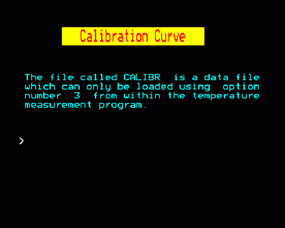 Calibration Curve